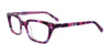 EasyClip EC424 Eyeglasses with Clip-on Sunglasses | Size 50 / Pink Marbled