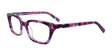 EasyClip EC424 Eyeglasses with Clip-on Sunglasses Pink Marbled