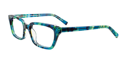EasyClip EC424 Eyeglasses Green Marbled