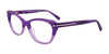 EasyClip EC425 Eyeglasses with Clip-on Sunglasses | Size 54 / Purple