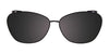EasyClip EC425 Eyeglasses with Clip-on Sunglasses | Size 54 / Fuchsia & Brown