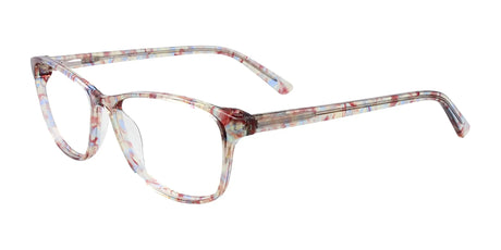 EasyClip EC426 Eyeglasses with Clip-on Sunglasses Red & Green & Blue Crystal