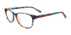 EasyClip EC426 Eyeglasses with Clip-on Sunglasses | Size 53 / Blue & Brown