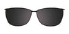 EasyClip EC426 Eyeglasses with Clip-on Sunglasses | Size 53 / Blue & Brown