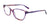 EasyClip EC428 Eyeglasses with Clip-on Sunglasses | Size 53 / Purple & Orange Marbled