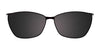 EasyClip EC428 Eyeglasses with Clip-on Sunglasses | Size 53 / Purple & Orange Marbled