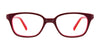 EasyClip EC430 Eyeglasses | Size 46 / Burgundy & Yellow & Red