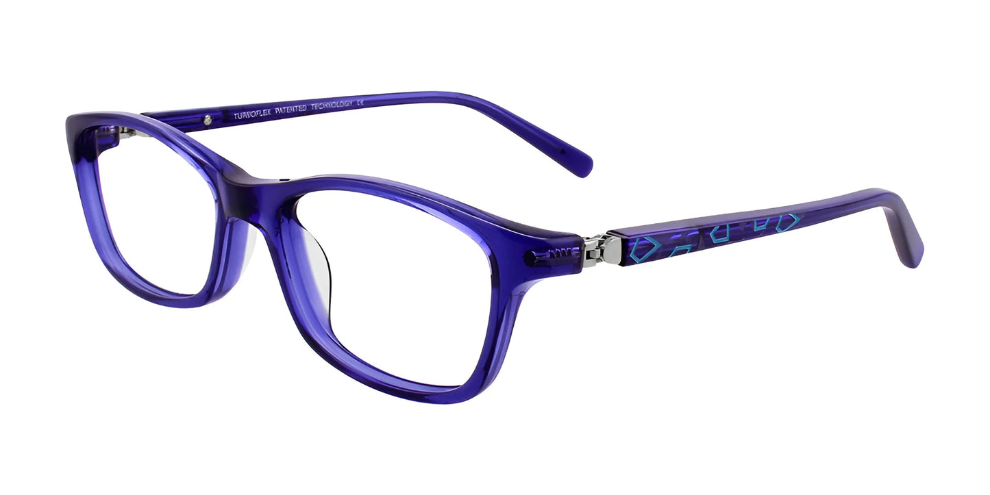 EasyClip EC432 Eyeglasses Violet & Light Blue