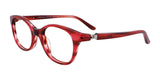 EasyClip EC433 Eyeglasses Dark Pink & Orange