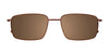 EasyClip EC436 Eyeglasses with Clip-on Sunglasses | Size 55 / Satin Dark Grey