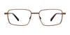 EasyClip EC436 Eyeglasses with Clip-on Sunglasses | Size 55 / Satin Dark Grey