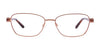 EasyClip EC437 Eyeglasses with Clip-on Sunglasses | Size 53 / Shiny Brown & Gold