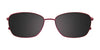 EasyClip EC437 Eyeglasses with Clip-on Sunglasses | Size 53 / Shiny Brown & Gold
