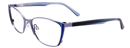 EasyClip EC442 Eyeglasses Satin Light Blue & Blue
