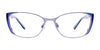 EasyClip EC442 Eyeglasses with Clip-on Sunglasses | Size 53 / Satin Light Blue & Blue