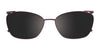EasyClip EC442 Eyeglasses with Clip-on Sunglasses | Size 53 / Satin Light Blue & Blue