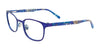 EasyClip EC445 Eyeglasses with Clip-on Sunglasses | Size 46 / Matt Royal Blue