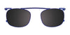 EasyClip EC445 Eyeglasses with Clip-on Sunglasses | Size 46 / Matt Dark Brown