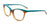 EasyClip EC447 Eyeglasses with Clip-on Sunglasses | Size 52 / Crystal Brown & Teal