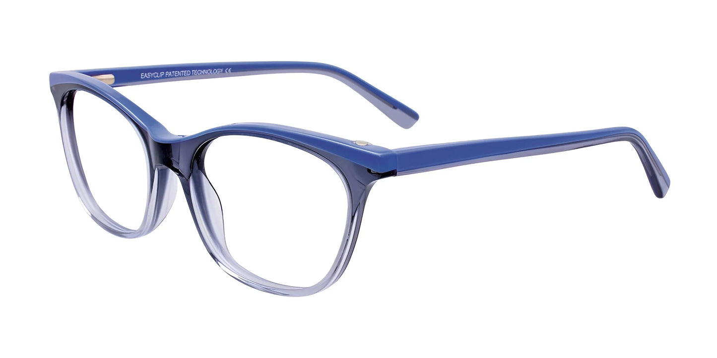 EasyClip EC447 Eyeglasses Crystal Blue & Light Blue