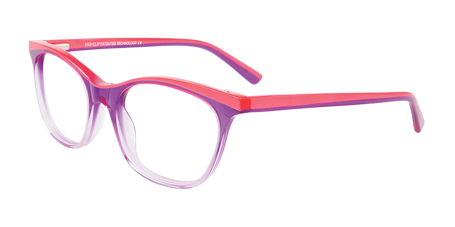 EasyClip EC447 Eyeglasses Crystal Purple & Pearl Pink