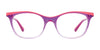 EasyClip EC447 Eyeglasses with Clip-on Sunglasses | Size 52 / Crystal Blue & Light Blue