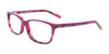 EasyClip EC449 Eyeglasses with Clip-on Sunglasses | Size 52 / Purple & Amber