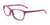 EasyClip EC449 Eyeglasses with Clip-on Sunglasses | Size 52 / Purple & Amber