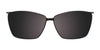 EasyClip EC453 Eyeglasses with Clip-on Sunglasses | Size 49 / Amber & Yellow & Red