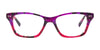 EasyClip EC453 Eyeglasses with Clip-on Sunglasses | Size 49 / Amber & Yellow & Red