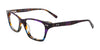 EasyClip EC453 Eyeglasses with Clip-on Sunglasses | Size 49 / Violet & Amber & Blue