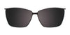 EasyClip EC453 Eyeglasses with Clip-on Sunglasses | Size 49 / Amber & Yellow & Red