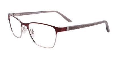 EasyClip EC455 Eyeglasses Satin Burgundy & Grey