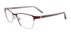 EasyClip EC455 Eyeglasses with Clip-on Sunglasses | Size 53 / Satin Burgundy & Grey