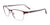 EasyClip EC455 Eyeglasses with Clip-on Sunglasses | Size 53 / Satin Burgundy & Grey