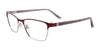 EasyClip EC455 Eyeglasses with Clip-on Sunglasses | Size 53 / Satin Burgundy & Grey