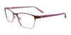EasyClip EC455 Eyeglasses with Clip-on Sunglasses | Size 53 / Satin Brown & Light Purple