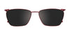 EasyClip EC455 Eyeglasses with Clip-on Sunglasses | Size 53 / Clip Only (Color №030)