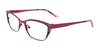 EasyClip EC458 Eyeglasses with Clip-on Sunglasses | Size 52 / Plum & Dark Brown