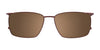 EasyClip EC459 Eyeglasses with Clip-on Sunglasses | Size 54 / Matt Black & Steel Green