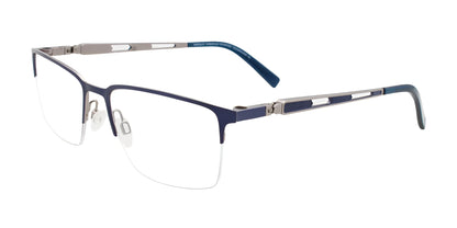 EasyClip EC459 Eyeglasses Matt Blue & Steel