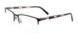 EasyClip EC459 Eyeglasses with Clip-on Sunglasses Matt Black & Steel Green