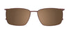EasyClip EC459 Eyeglasses with Clip-on Sunglasses | Size 54 / Clip Only (Color №010)