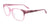 EasyClip EC464 Eyeglasses with Clip-on Sunglasses | Size 53 / Pink Crystal & Pink Snake Pattern