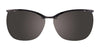 EasyClip EC464 Eyeglasses with Clip-on Sunglasses | Size 53 / Blue Crystal & Blue Snake Pattern