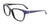 EasyClip EC464 Eyeglasses with Clip-on Sunglasses | Size 53 / Black & Lavender Snake Pattern