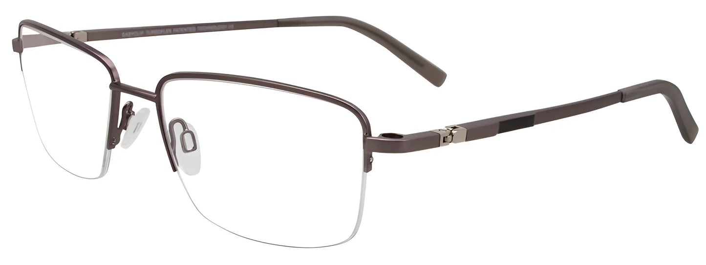 EasyClip EC465 Eyeglasses Satin Steel & Black