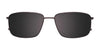 EasyClip EC465 Eyeglasses with Clip-on Sunglasses | Size 54 / Satin Golden Brown & Steel