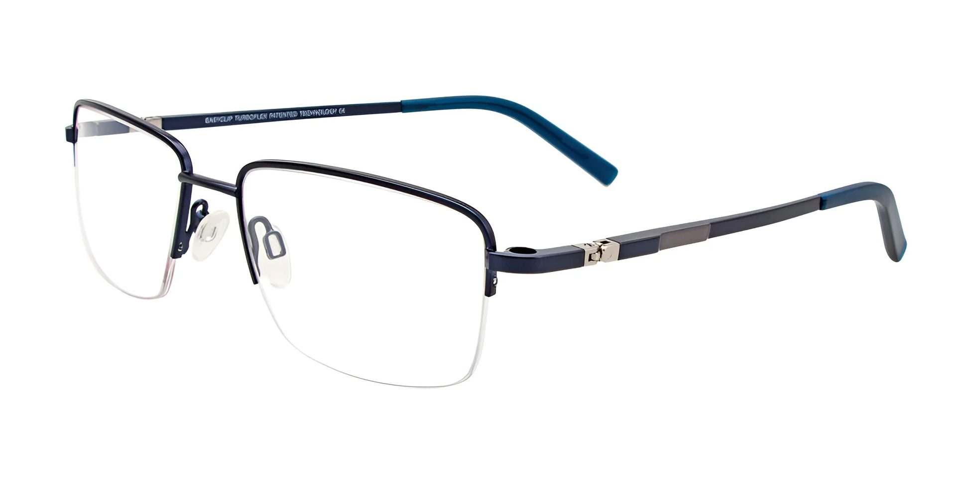 EasyClip EC465 Eyeglasses Satin Navy & Steel