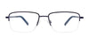 EasyClip EC465 Eyeglasses with Clip-on Sunglasses | Size 54 / Satin Golden Brown & Steel